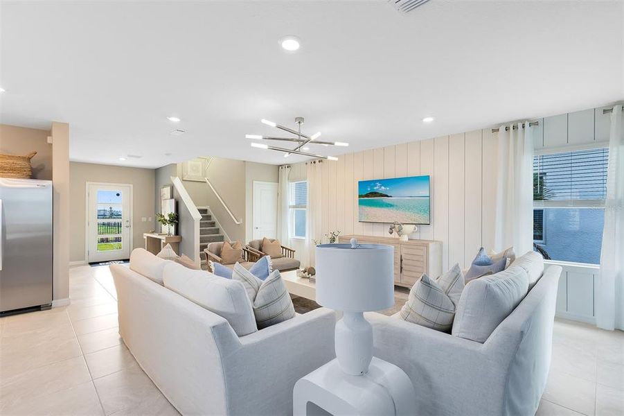 Furnished interior view inside a new home in Parkside Trails, Clermont (Image 16).
