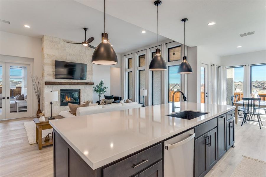 Furnished interior view inside a new home in Ventana, Fort Worth (Image 16).