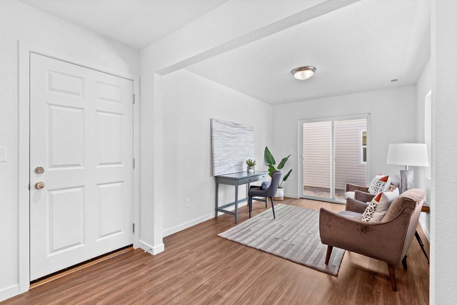Furnished interior view inside a new home in Banning Lewis Ranch, Colorado Springs (Image 13).