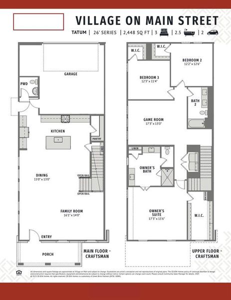 You'll find outstanding space and style in this great end unit lock and leave Tatum floor plan!