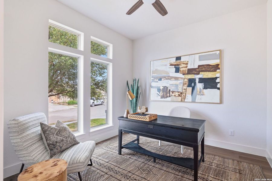 Furnished interior view inside a new home in , New Braunfels (Image 17).