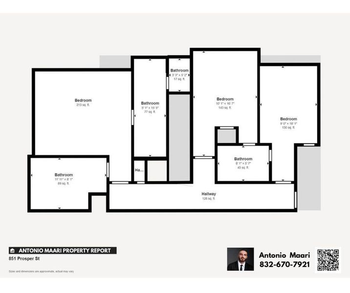 2D floor plan layout of this home in , Houston, TX (Image 5).