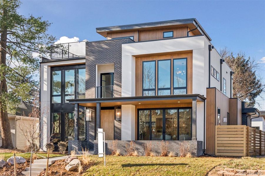 Exterior details and patio area of a home in , Denver (Image 3).