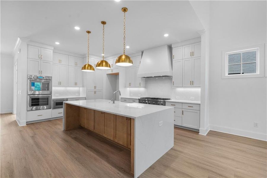 Furnished interior view inside a new home in Waterside Single Family, Peachtree Corners (Image 17). Furnished interior view inside a new home in Waterside Single Family, Peachtree Corners (Image 17).