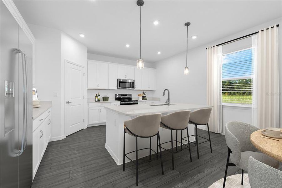 Furnished interior view inside a new home in Brack Ranch, St. Cloud (Image 8).