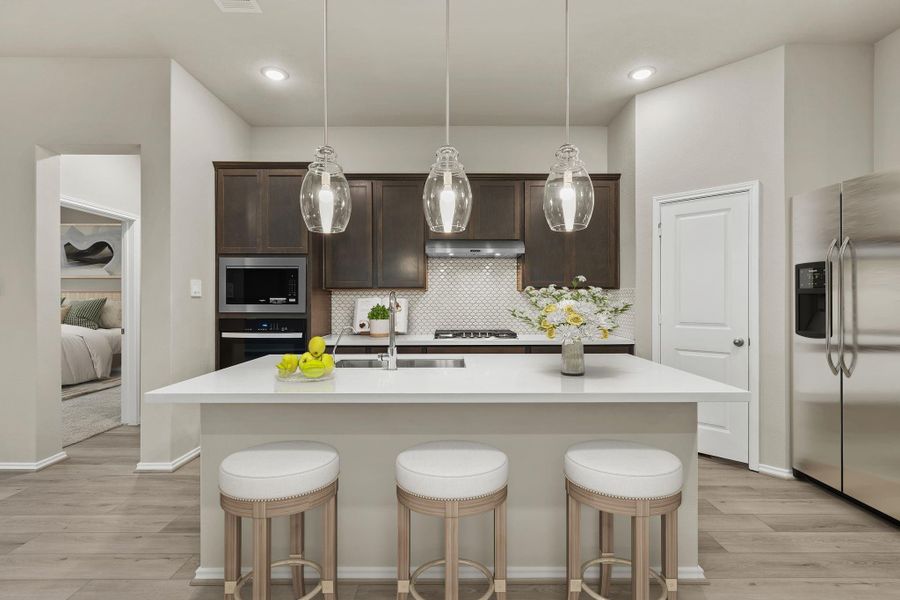 Furnished interior view inside a new home in The Highlands, Porter (Image 6).