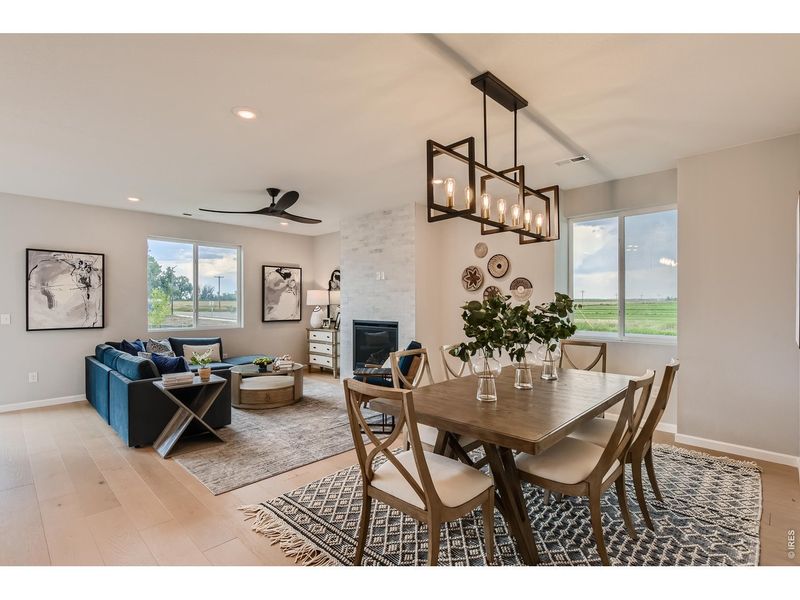 Furnished interior view inside a new home in Hidden Creek, Frederick (Image 6).