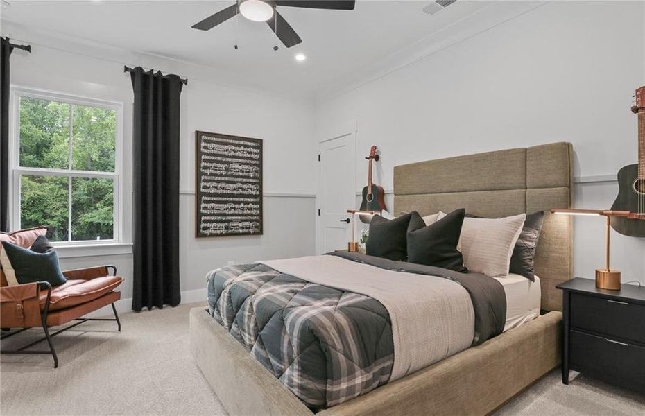 Furnished interior view inside a new home in Sterling Pointe, Cumming (Image 33).