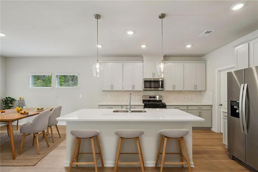 Furnished interior view inside a new home in Westmont Preserve, Powder Springs (Image 11).