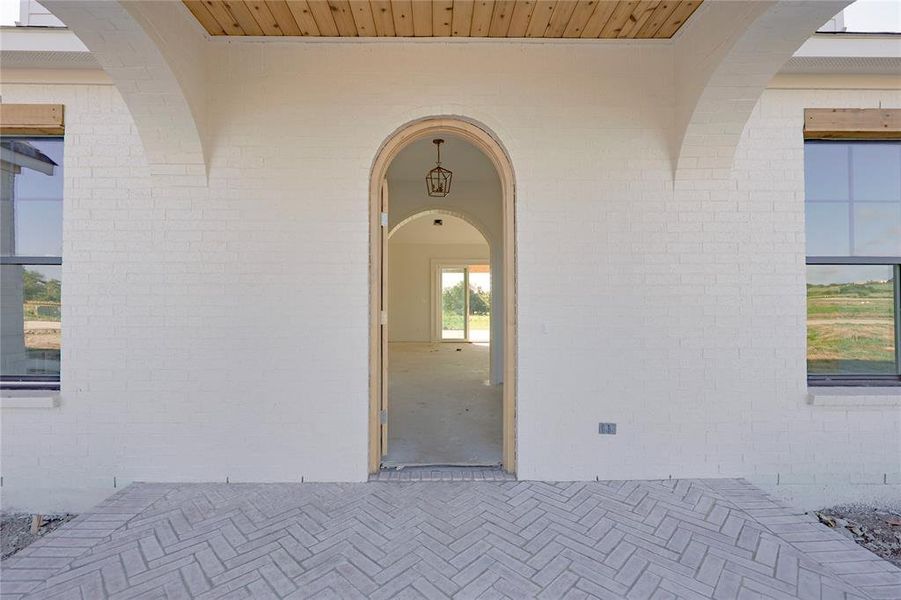 Exterior details and patio area of a home in , Aledo (Image 3).