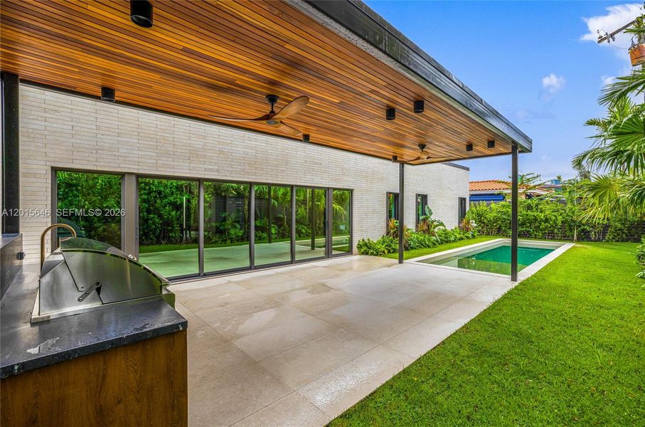Exterior details and patio area of a home in , Miami (Image 41). Exterior details and patio area of a home in , Miami (Image 41).