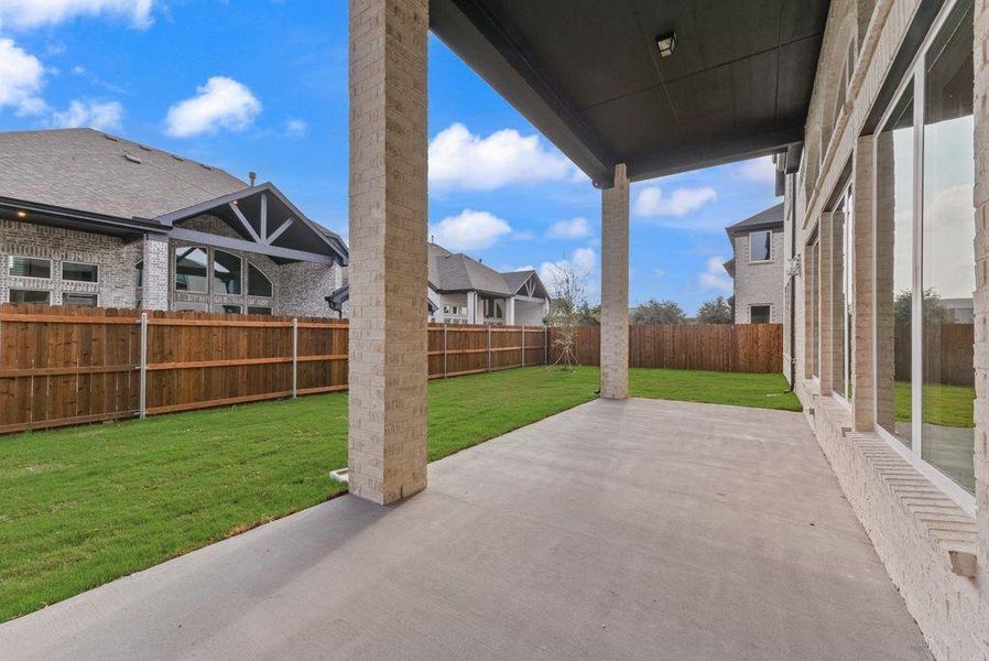 Exterior details and patio area of a home in Cedar Ridge Estates, Grand Prairie (Image 3). Exterior details and patio area of a home in Cedar Ridge Estates, Grand Prairie (Image 3).