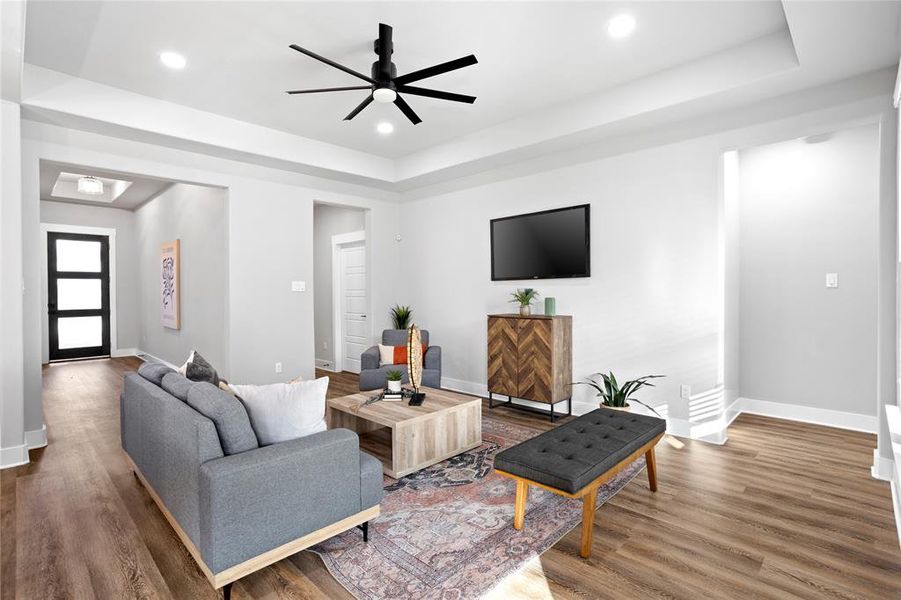 Furnished interior view inside a new home in , Italy (Image 7).