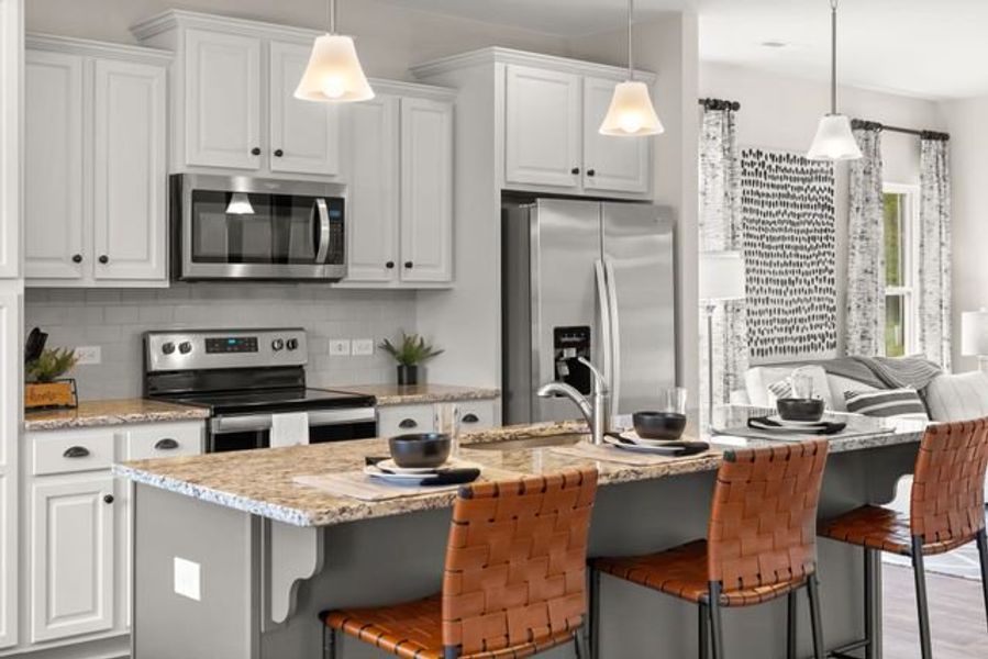 Representative furnished interior of a home built from the Dawson by True Homes in Tanglewood East, Angier (Image 4).