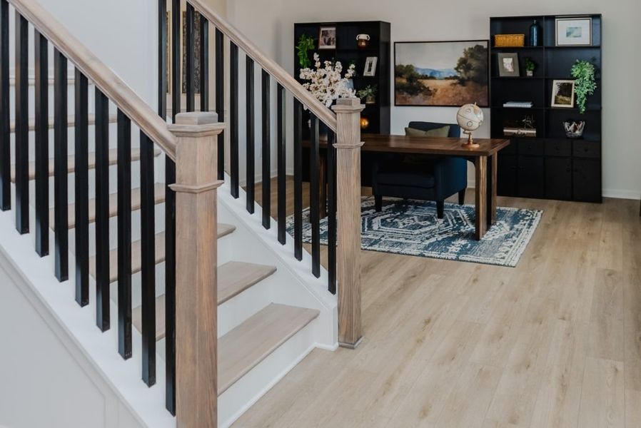 Furnished interior view inside a new home in Creekside Landing, Dallas (Image 14).