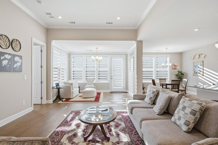 Furnished interior view inside a new home in , Hoschton (Image 9).