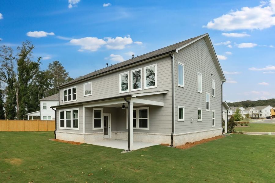 Exterior details and patio area of a home in Kennison Creek, Cumming (Image 3). Exterior details and patio area of a home in Kennison Creek, Cumming (Image 3).