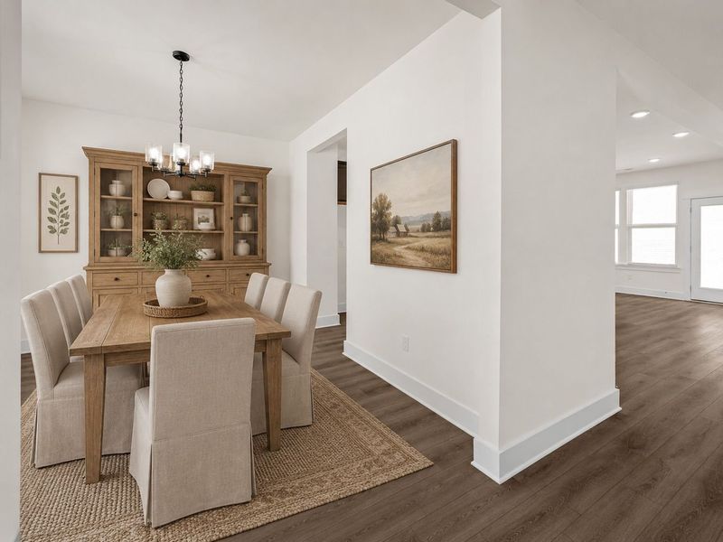 Furnished interior view inside a new home in Woods Crossing, Gallatin (Image 8). Furnished interior view inside a new home in Woods Crossing, Gallatin (Image 8).