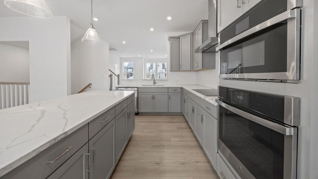 The Landon Plan in River District by DBR Homes in Charlotte, N.C - Kitchen