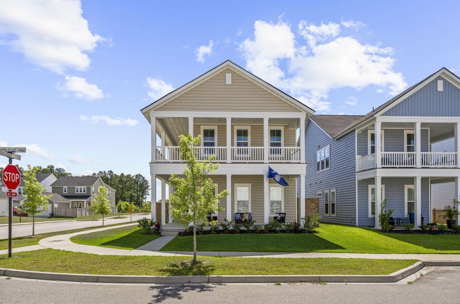 Front exterior of a new home in , Summerville, SC, highlighting curb appeal (Image 23).