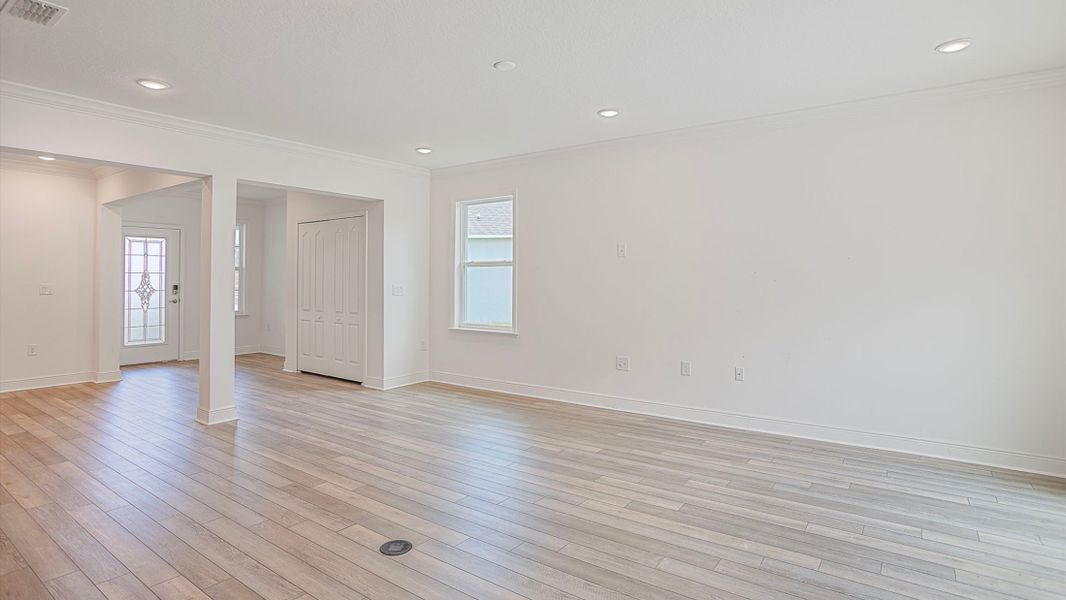 Representative unfurnished interior of a home built from the Ashton by Maronda Homes in Benton Hills, Brooksville (Image 15). Representative unfurnished interior of a home built from the Ashton by Maronda Homes in Benton Hills, Brooksville (Image 15).