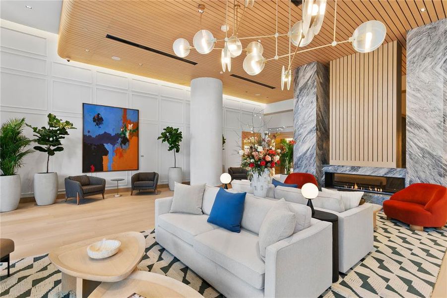 Furnished interior view inside a new home in , Tampa (Image 8).