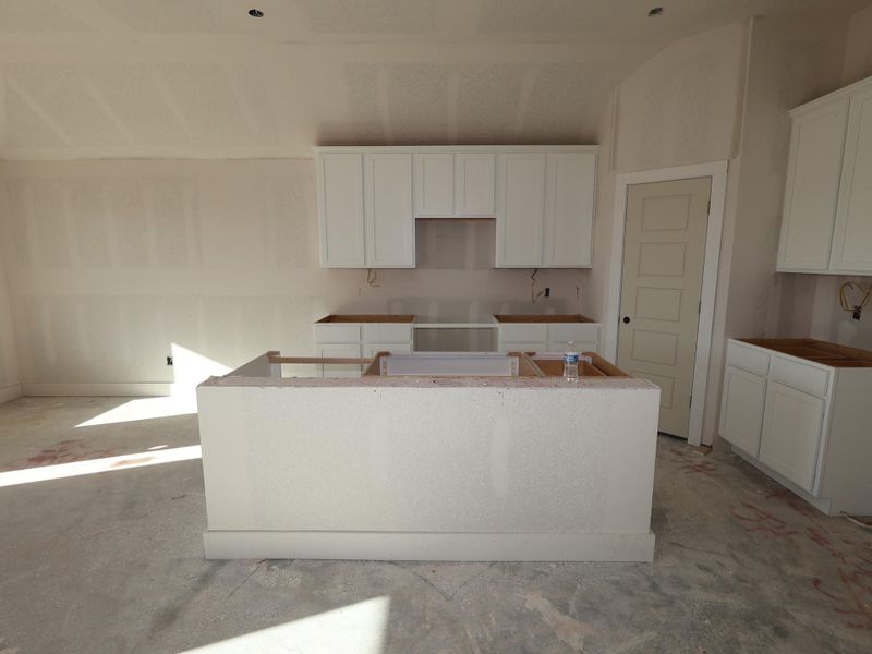 In-progress construction of a new home in Lago Mar, Santa Fe, TX (Image 7).
