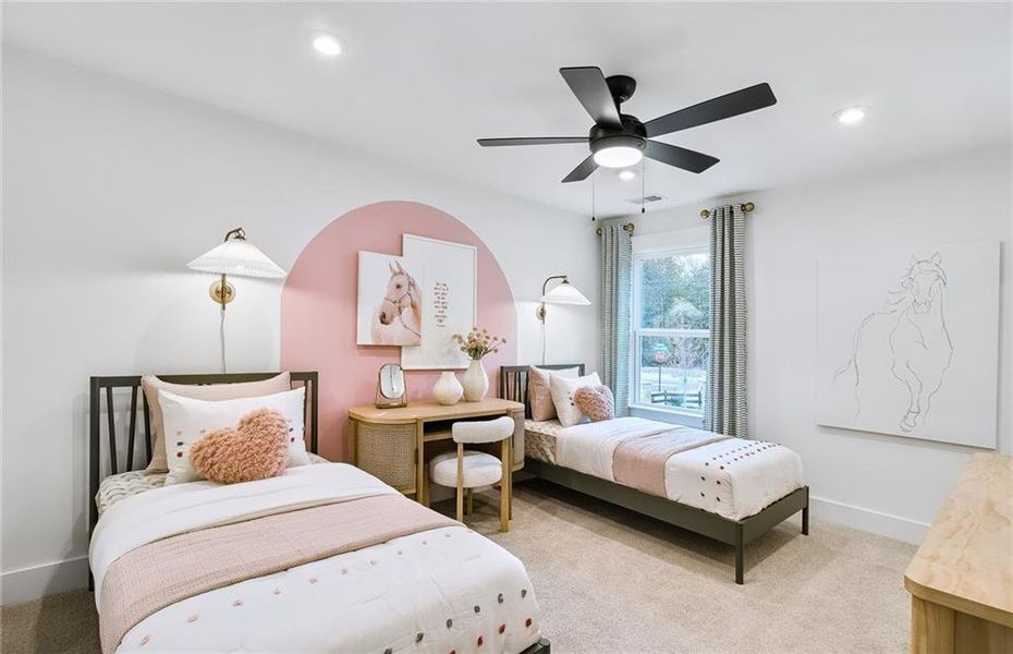Furnished interior view inside a new home in Hunters Creek, Flowery Branch (Image 23).