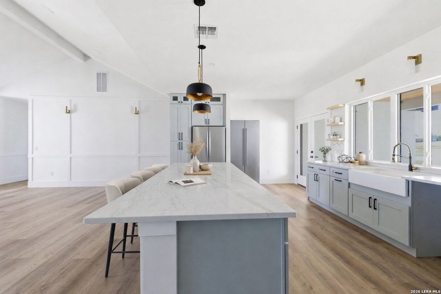 Furnished interior view inside a new home in , Bandera (Image 36).