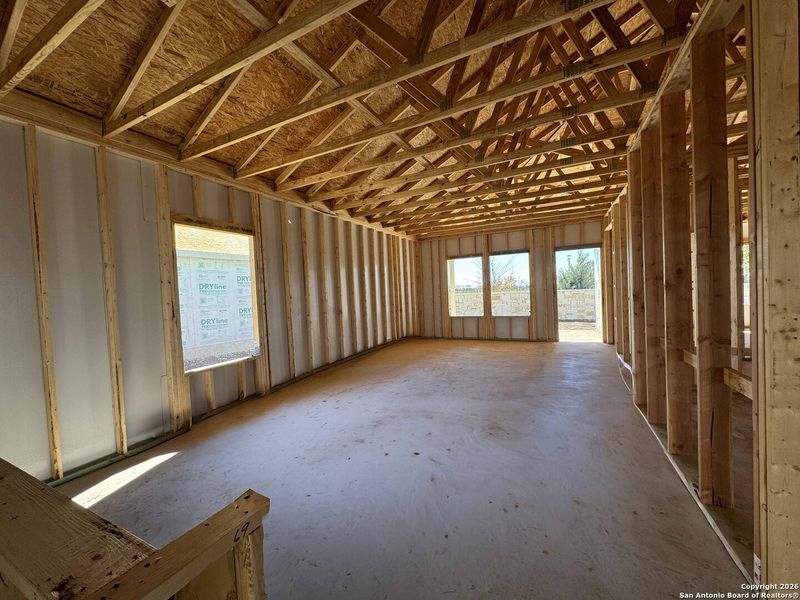 In-progress construction of a new home in Enclave at Hennersby Hollow 50's, San Antonio, TX (Image 23).