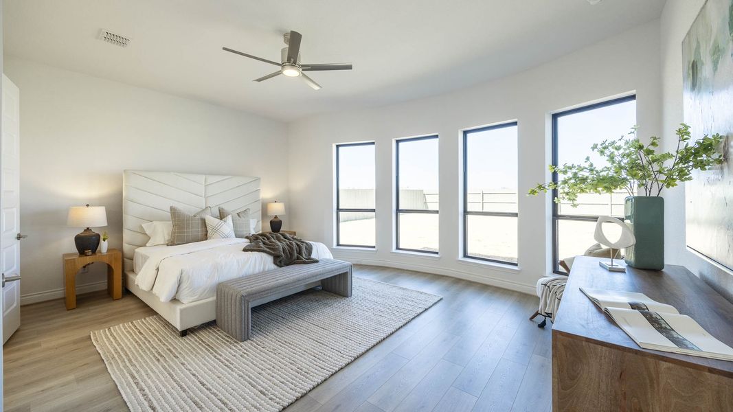 Furnished interior view inside a new home in Santa Rita Ranch 90', Liberty Hill (Image 4).