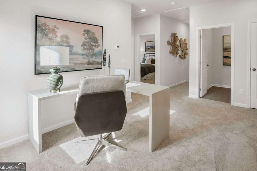 Furnished interior view inside a new home in Stonebridge North, Macon (Image 12).