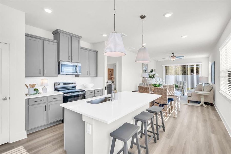 Furnished interior view inside a new home in , Hudson (Image 9).