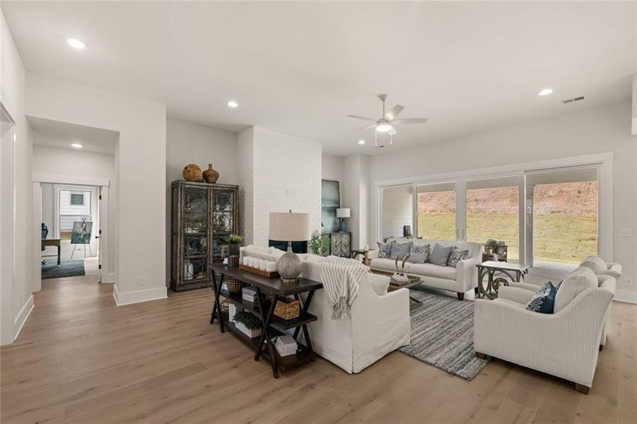 Furnished interior view inside a new home in Soleil Summit Chase, Snellville (Image 9).