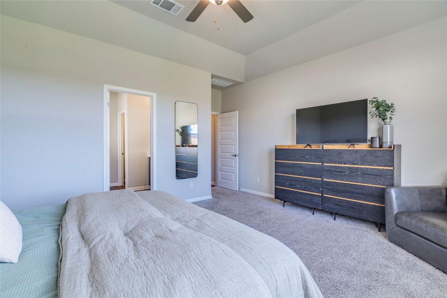 Large primary suite.