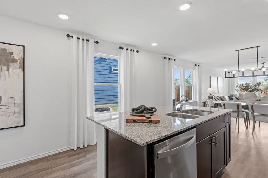 Kitchen Overlooking Gathering Room