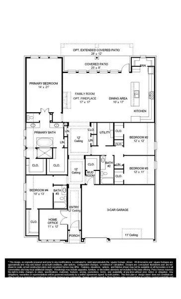 2D floor plan layout of this home in Audubon, Magnolia, TX (Image 2). 2D floor plan layout of this home in Audubon, Magnolia, TX (Image 2).