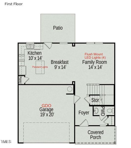 First floor layout