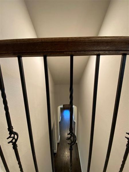 View of cathedral entry from gameroom