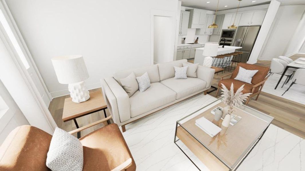 Furnished interior view inside a new home in Golden Gate, High Point (Image 10).