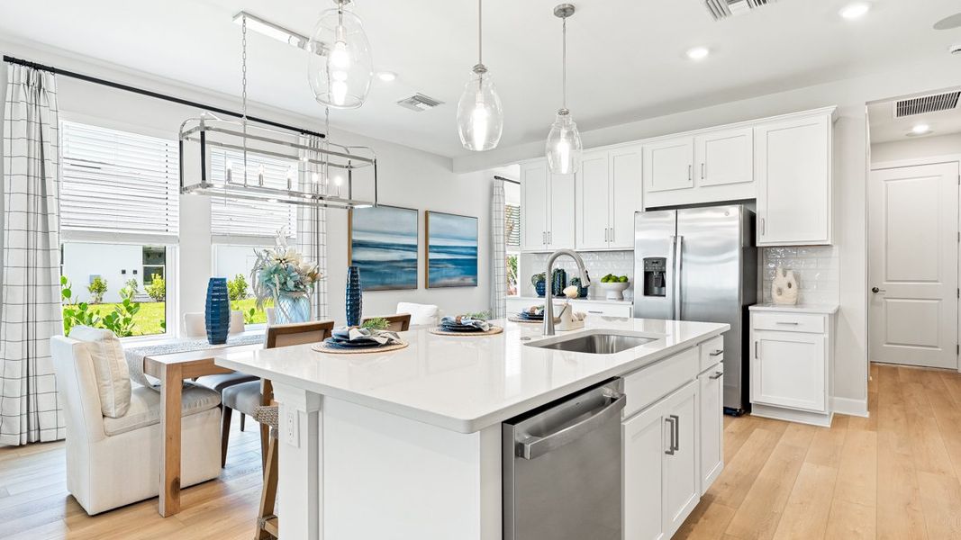 Representative furnished interior of a home built from the Alta by Taylor Morrison in Esplanade at Wellen Park, Englewood (Image 10).