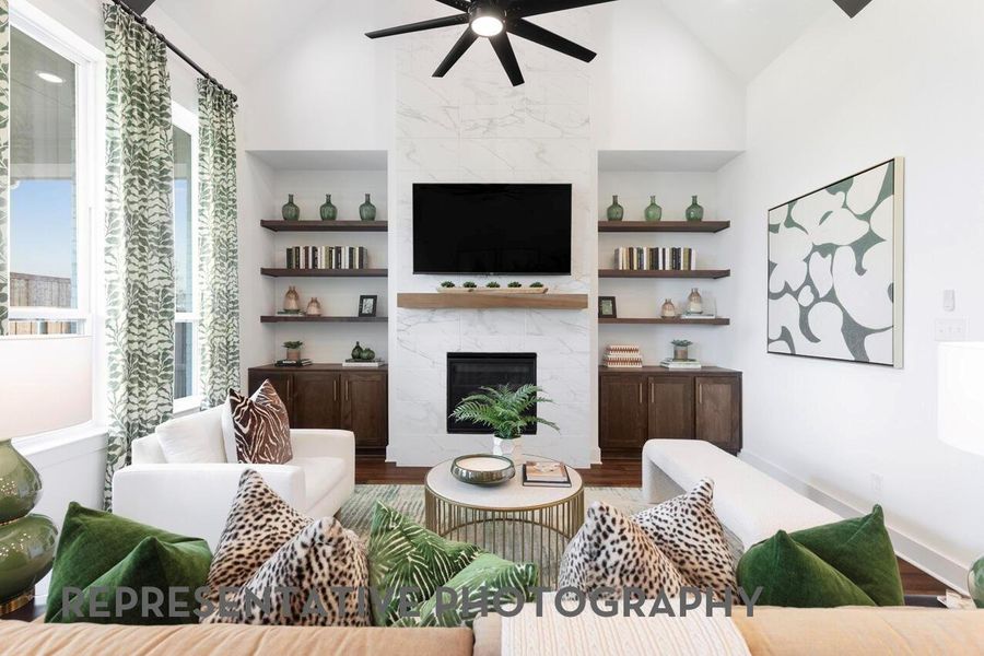 Furnished interior view inside a new home in ARTAVIA, Conroe (Image 5).