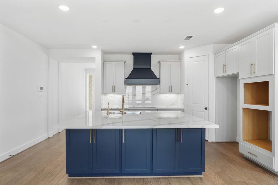 *Representational Photo* Astonishing Kitchen With Added Cabinets & a Large Island