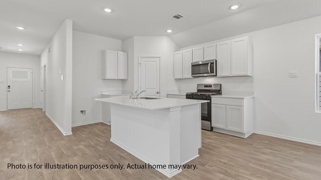 Furnished interior view inside a new home in Marigold, Uhland (Image 4).