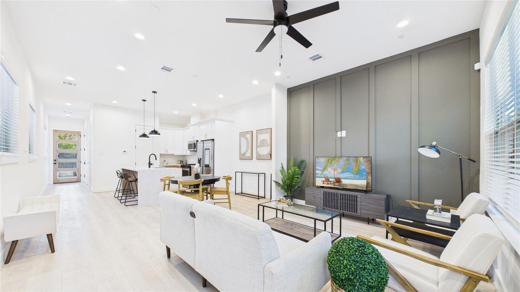 Furnished interior view inside a new home in , Houston (Image 5).