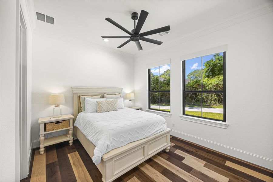 Private downstairs ensuite bedroom offering comfort and convenience Private downstairs ensuite bedroom offering comfort and convenience