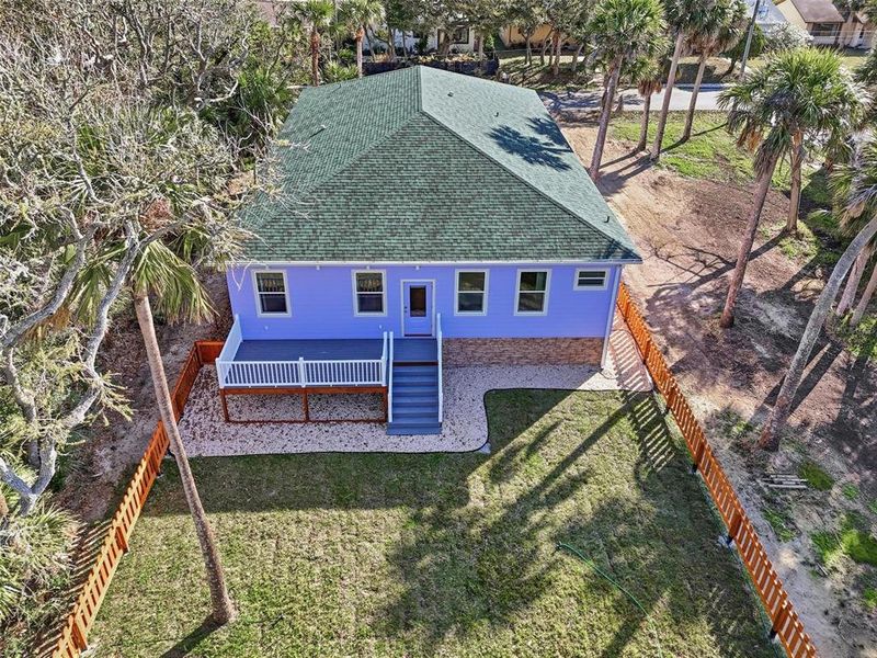 Exterior details and patio area of a home in , Flagler Beach (Image 32).