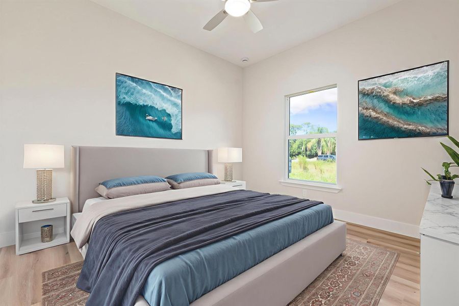 Furnished interior view inside a new home in , Fort Pierce (Image 10).