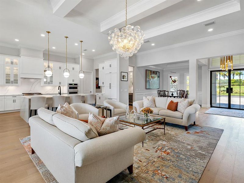 Furnished interior view inside a new home in , Sarasota (Image 42).