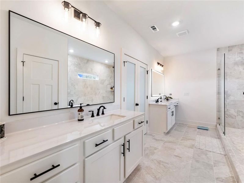 Furnished interior view inside a new home in , Gillsville (Image 13).